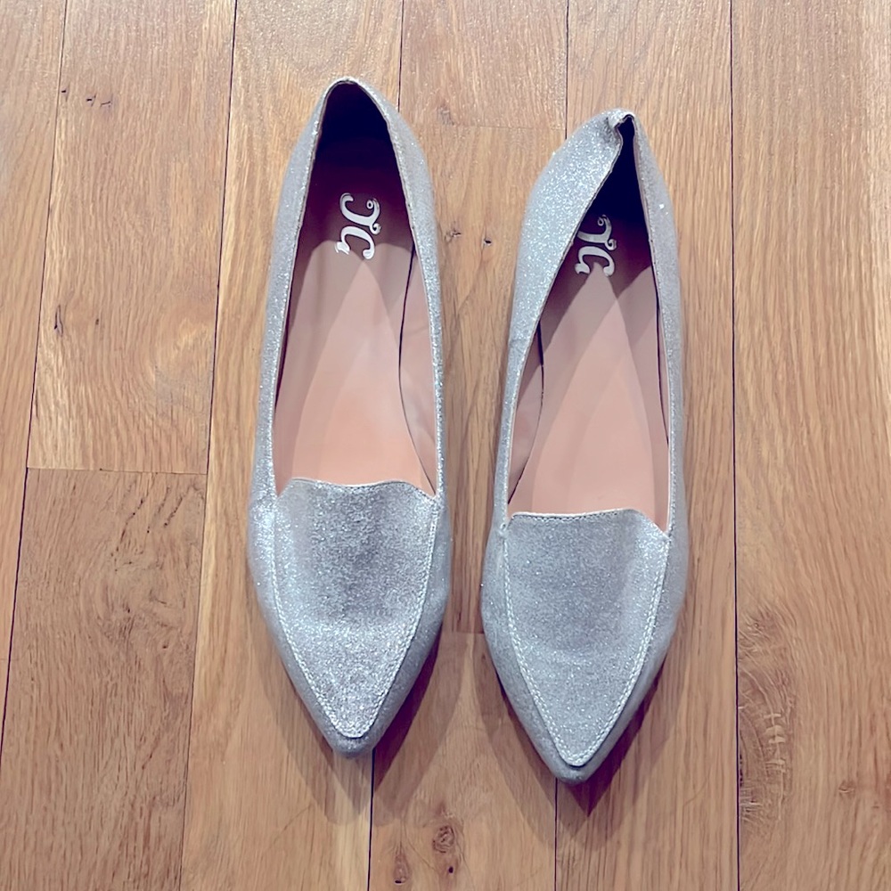 COPY - Silver Sparkly Flats